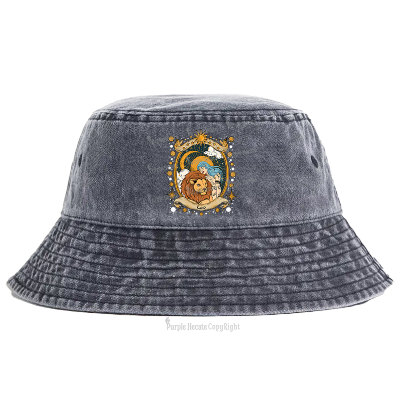 Purplehecate Leo Radiance Zodiac Bucket Hat