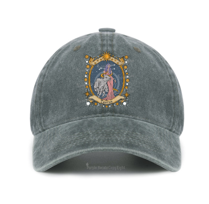 Purplehecate Celestial Taurus Zodiac Baseball Cap