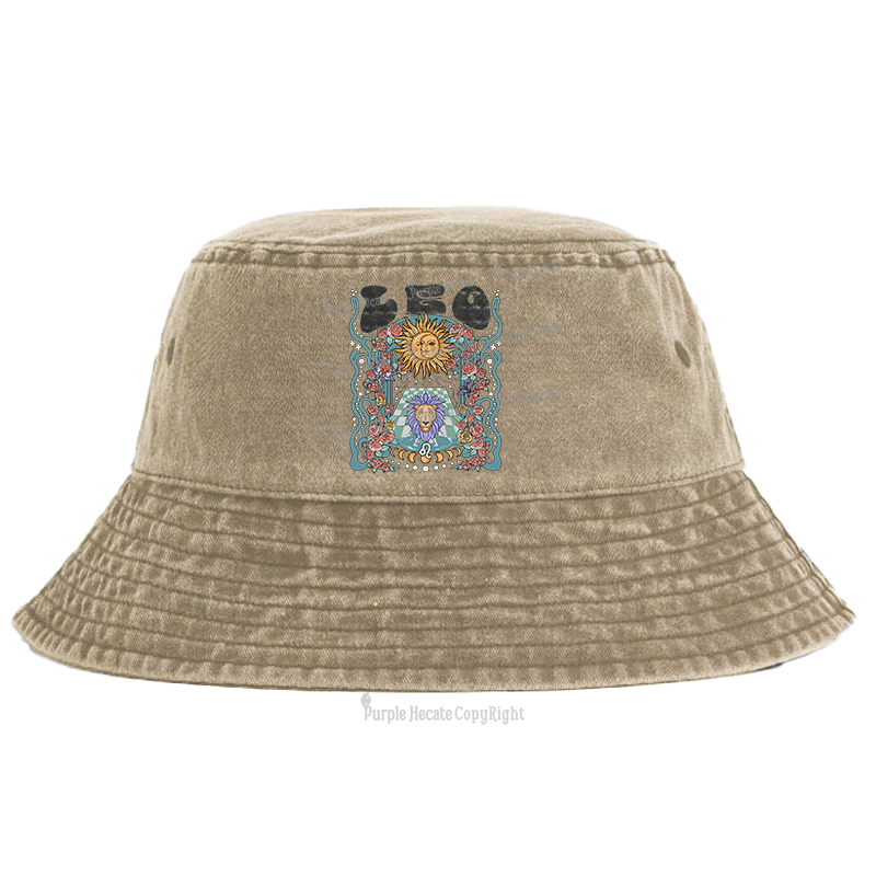 Purplehecate Leo Spirit Zodiac Bucket Hat