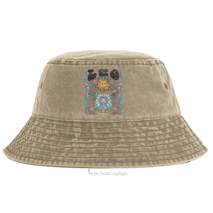 Purplehecate Leo Spirit Zodiac Bucket Hat