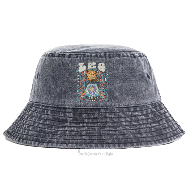 Purplehecate Leo Spirit Zodiac Bucket Hat