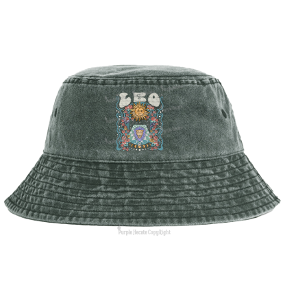 Purplehecate Leo Spirit Zodiac Bucket Hat