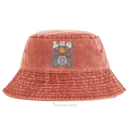 Purplehecate Leo Spirit Zodiac Bucket Hat