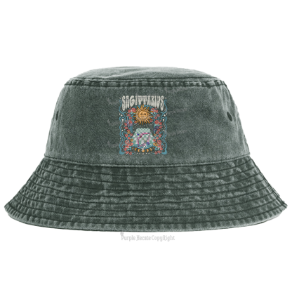 Purplehecate Sagittarius Spirit Zodiac Bucket Hat