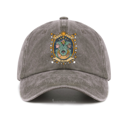 Purplehecate Celestial Gemini Zodiac Baseball Cap