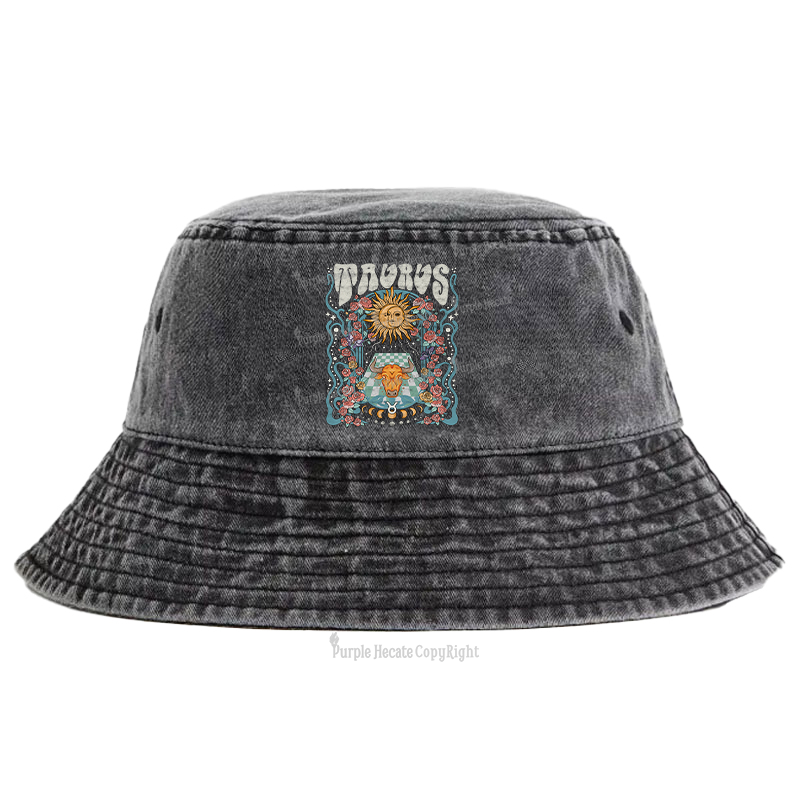 Purplehecate Taurus Spirit Zodiac Bucket Hat