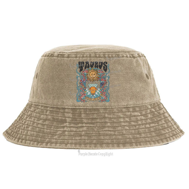 Purplehecate Taurus Spirit Zodiac Bucket Hat