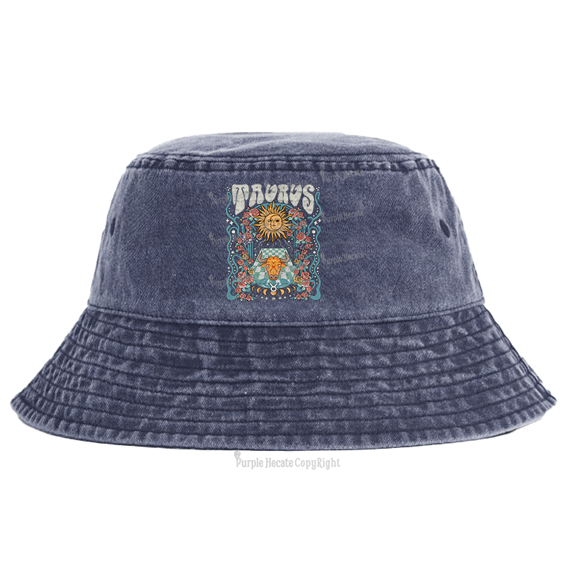 Purplehecate Taurus Spirit Zodiac Bucket Hat
