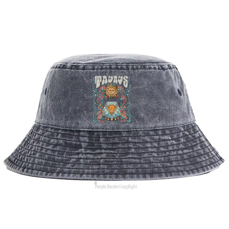 Purplehecate Taurus Spirit Zodiac Bucket Hat