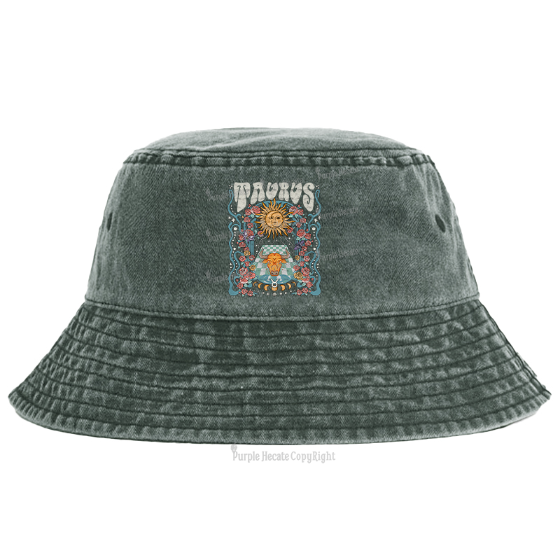 Purplehecate Taurus Spirit Zodiac Bucket Hat