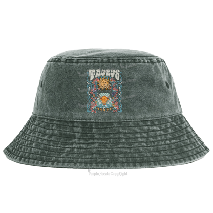 Purplehecate Taurus Spirit Zodiac Bucket Hat