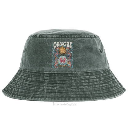Purplehecate Cancer Spirit Zodiac Bucket Hat