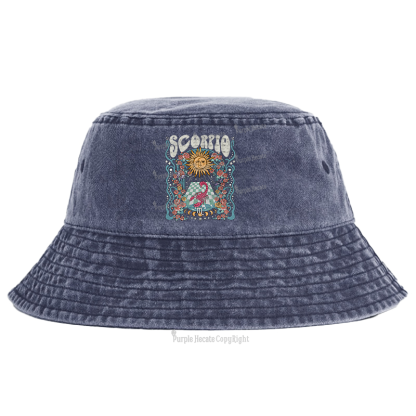 Purplehecate Scorpio Spirit Zodiac Bucket Hat