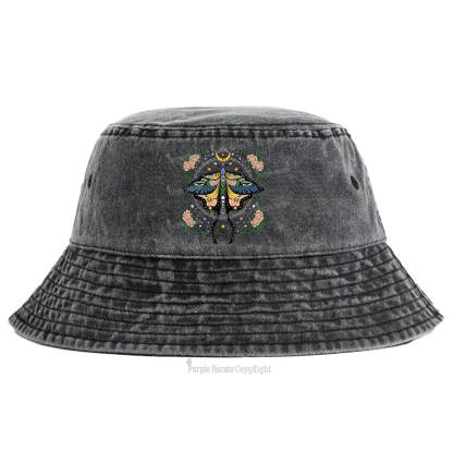Purplehecate Mystical Moth Bucket Hat