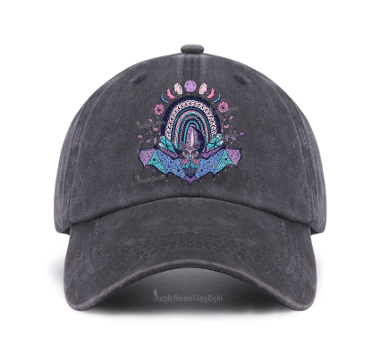 Purplehecate Moon Phase Bat Baseball Cap
