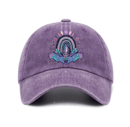 Purplehecate Moon Phase Bat Baseball Cap