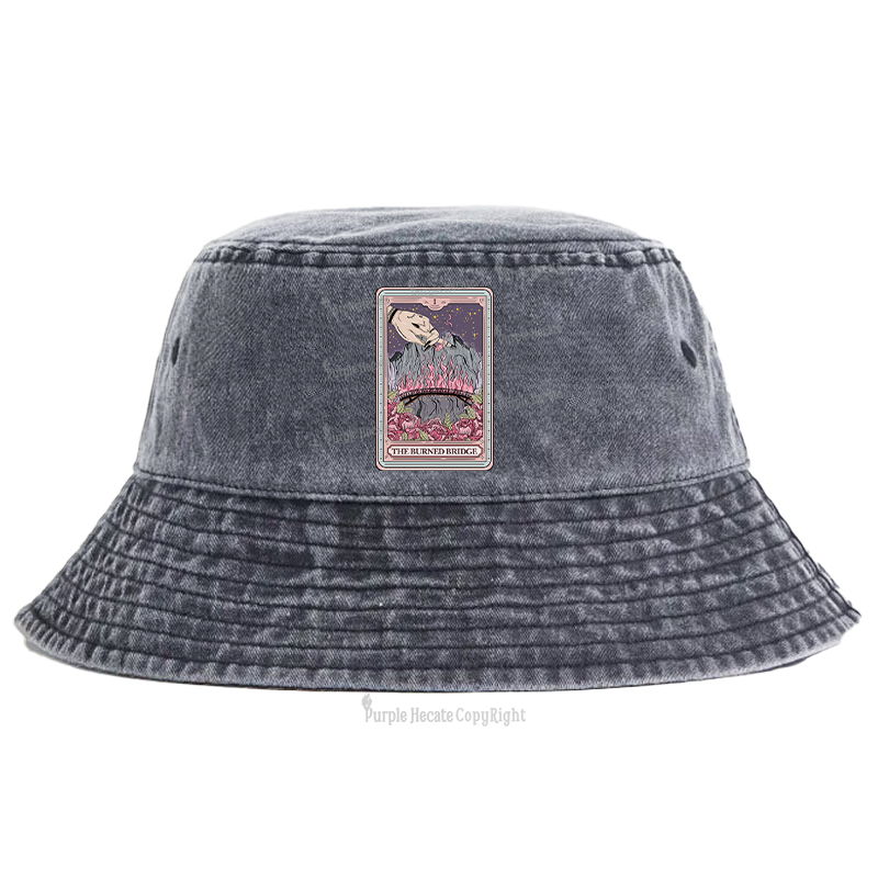 Purplehecate The Burned Bridge Tarot Bucket Hat
