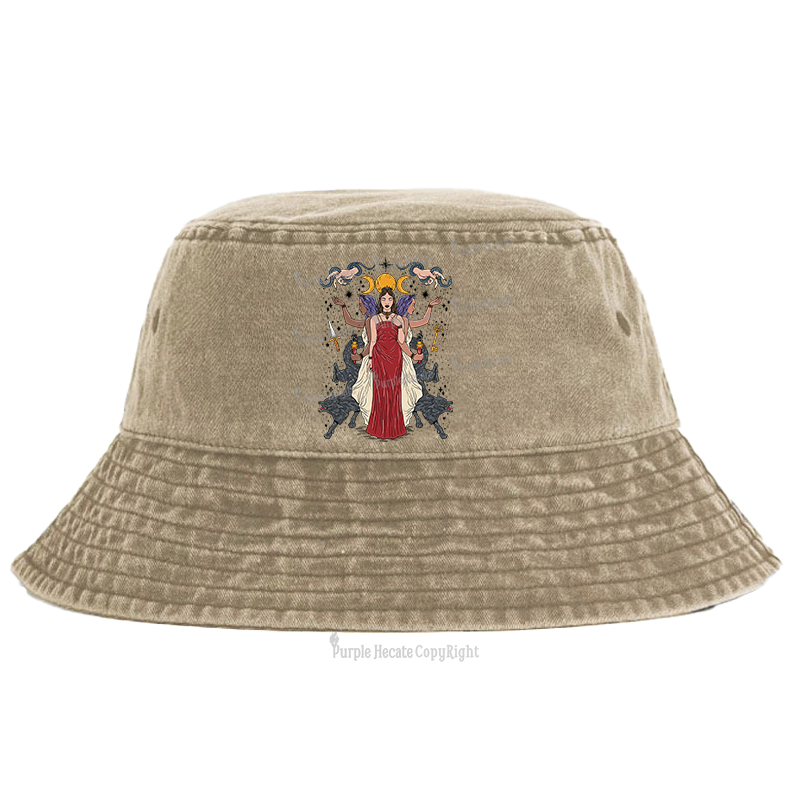Purplehecate The Triple Goddes Hecate Bucket Hat