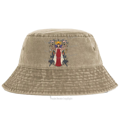 Purplehecate The Triple Goddes Hecate Bucket Hat