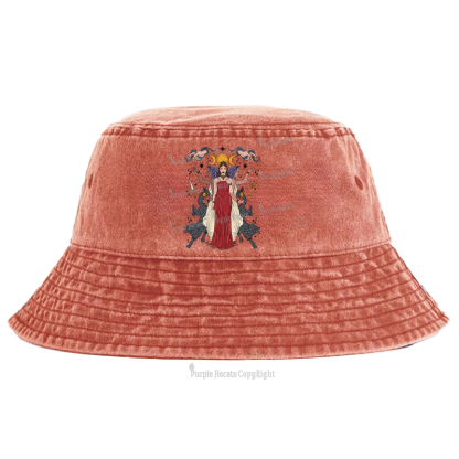 Purplehecate The Triple Goddes Hecate Bucket Hat