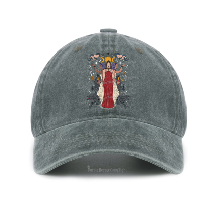 Purplehecate The Cat Goddess Bastet Baseball Cap