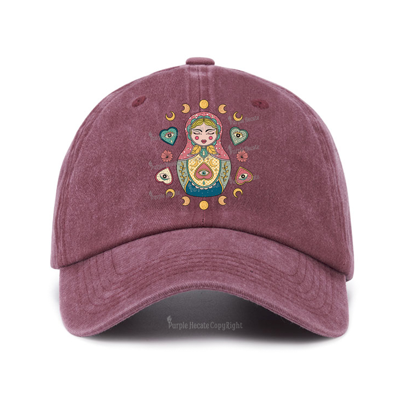 Purplehecate Nesting Doll Baseball Cap