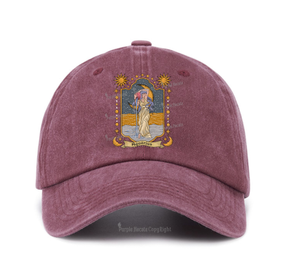 Purplehecate Aquarius Zodiac Baseball Cap