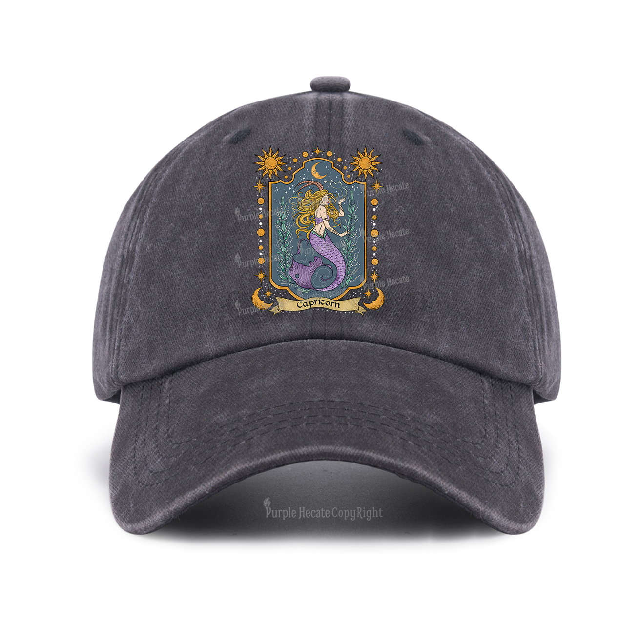 Purplehecate Capricorn Zodiac Baseball Cap