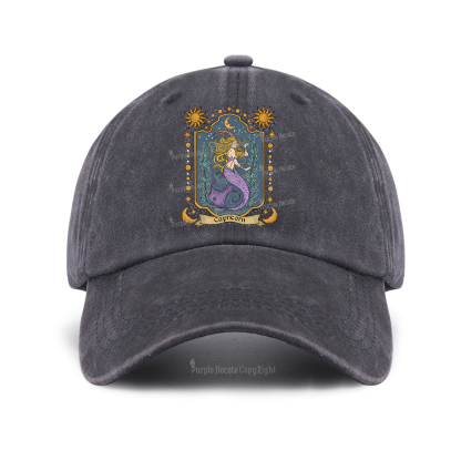 Purplehecate Capricorn Zodiac Baseball Cap