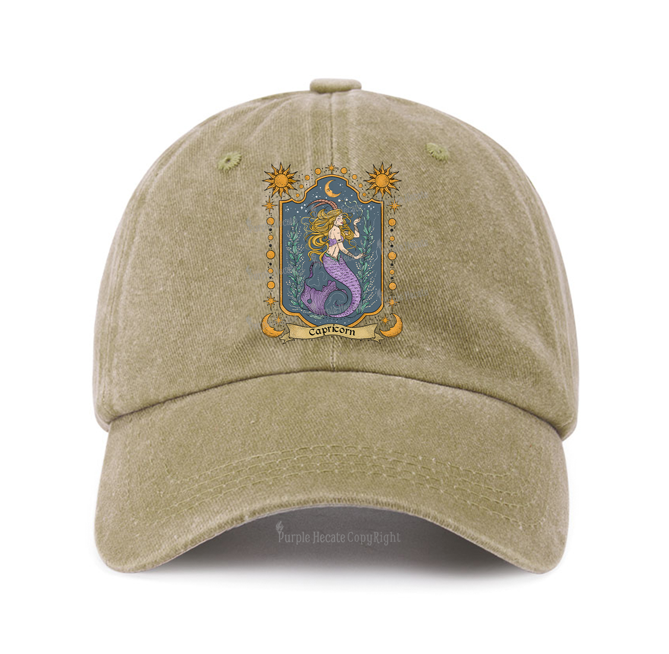 Purplehecate Capricorn Zodiac Baseball Cap