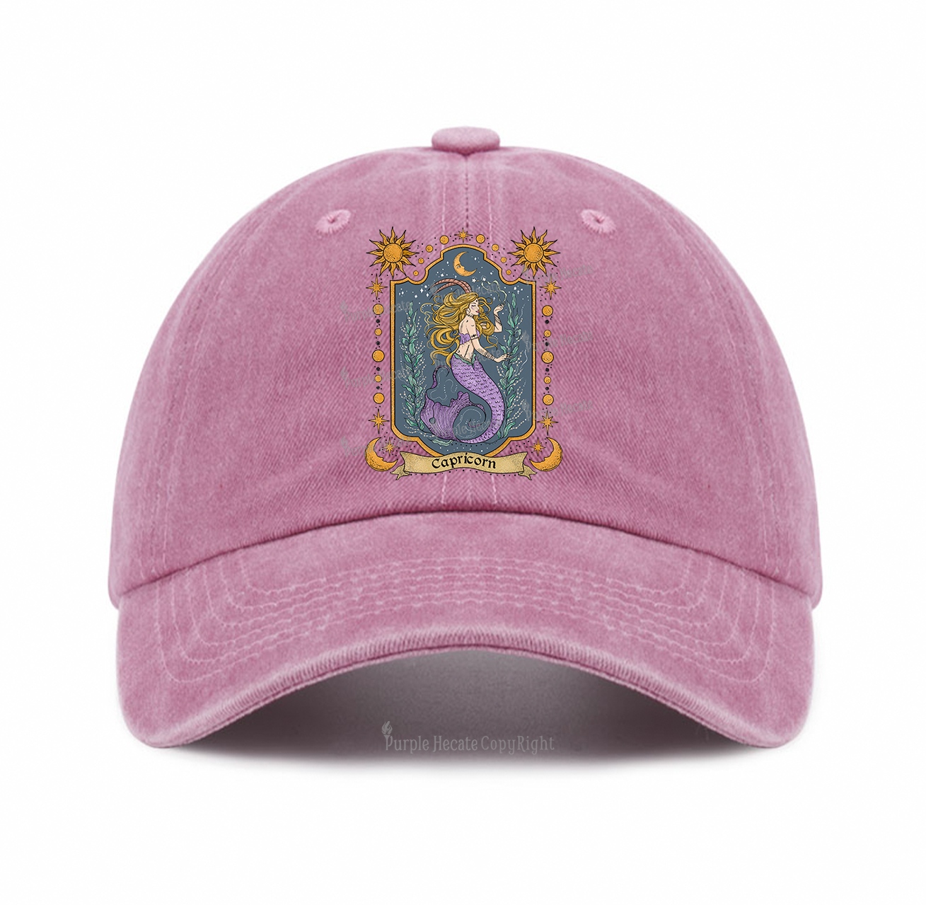 Purplehecate Capricorn Zodiac Baseball Cap