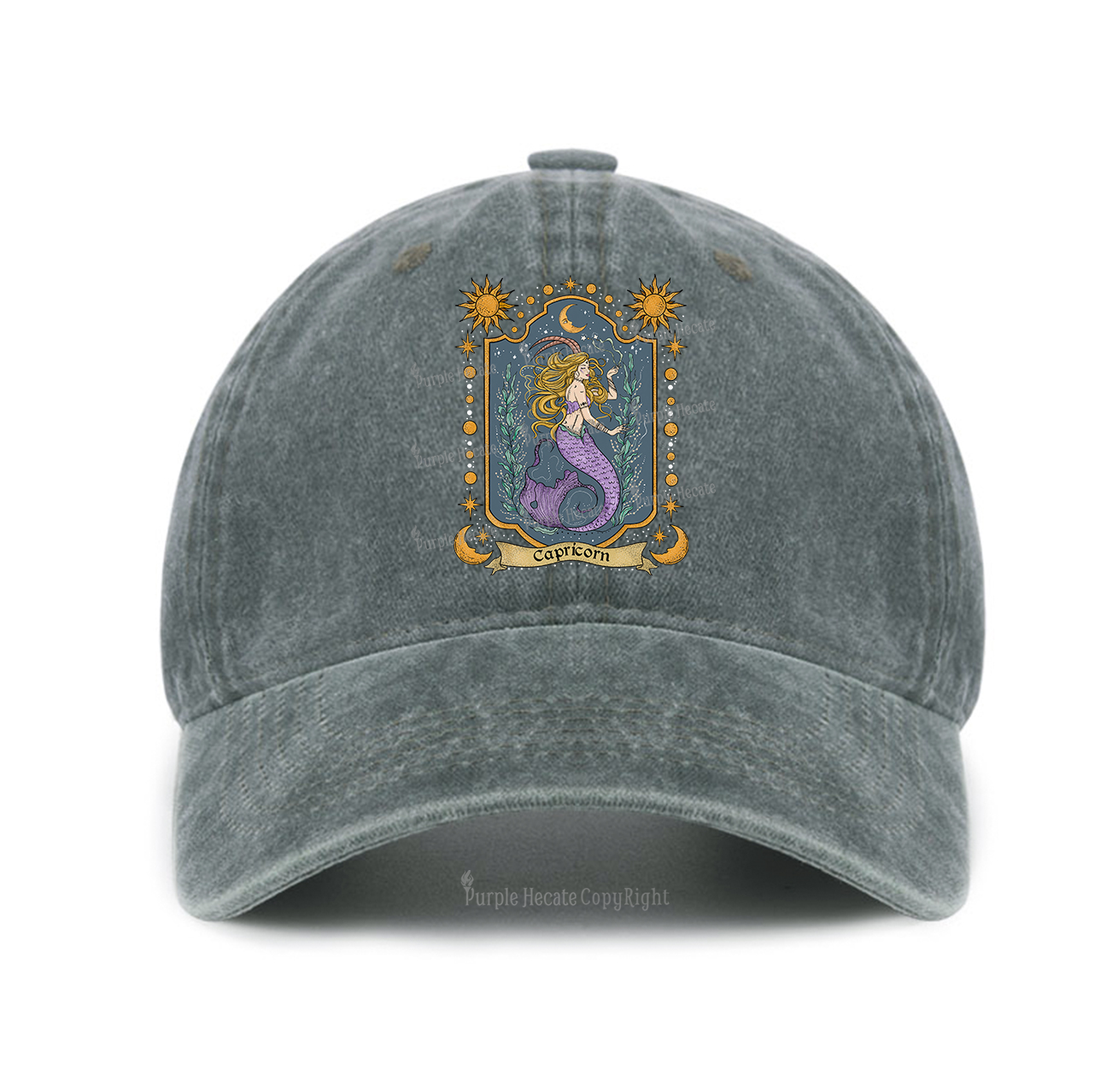 Purplehecate Capricorn Zodiac Baseball Cap