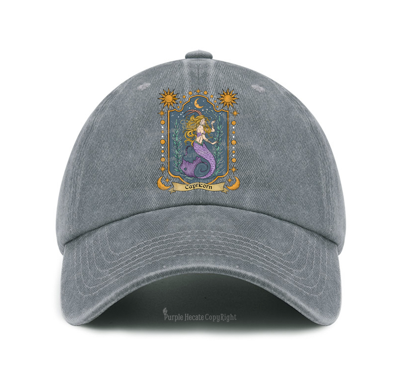 Purplehecate Capricorn Zodiac Baseball Cap