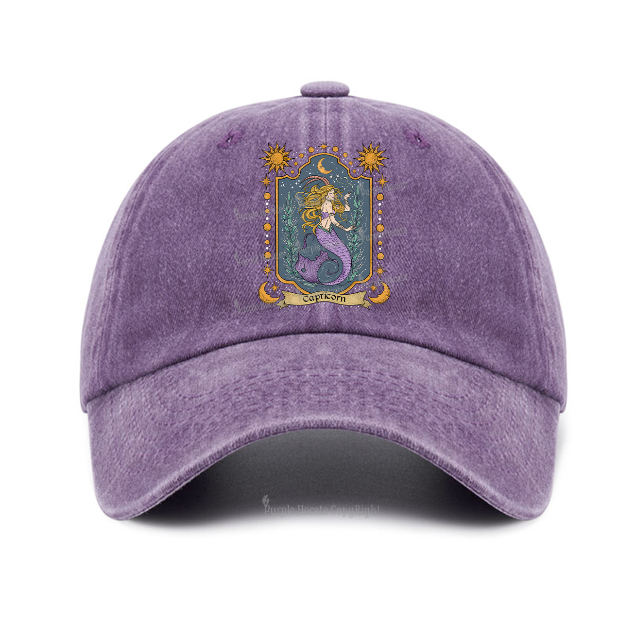 Purplehecate Capricorn Zodiac Baseball Cap