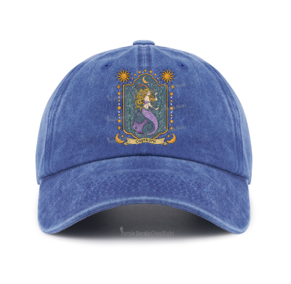 Purplehecate Capricorn Zodiac Baseball Cap