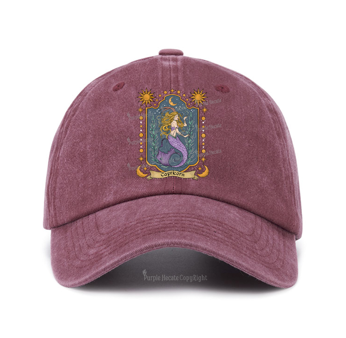 Purplehecate Capricorn Zodiac Baseball Cap