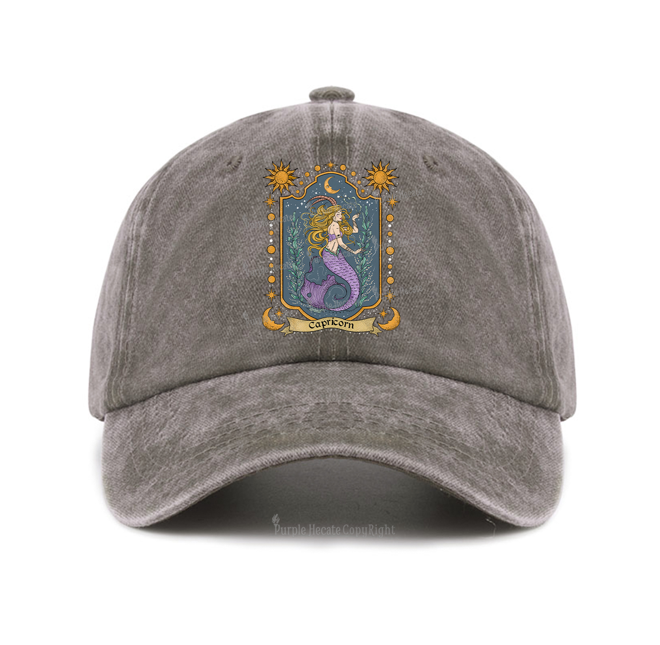 Purplehecate Capricorn Zodiac Baseball Cap