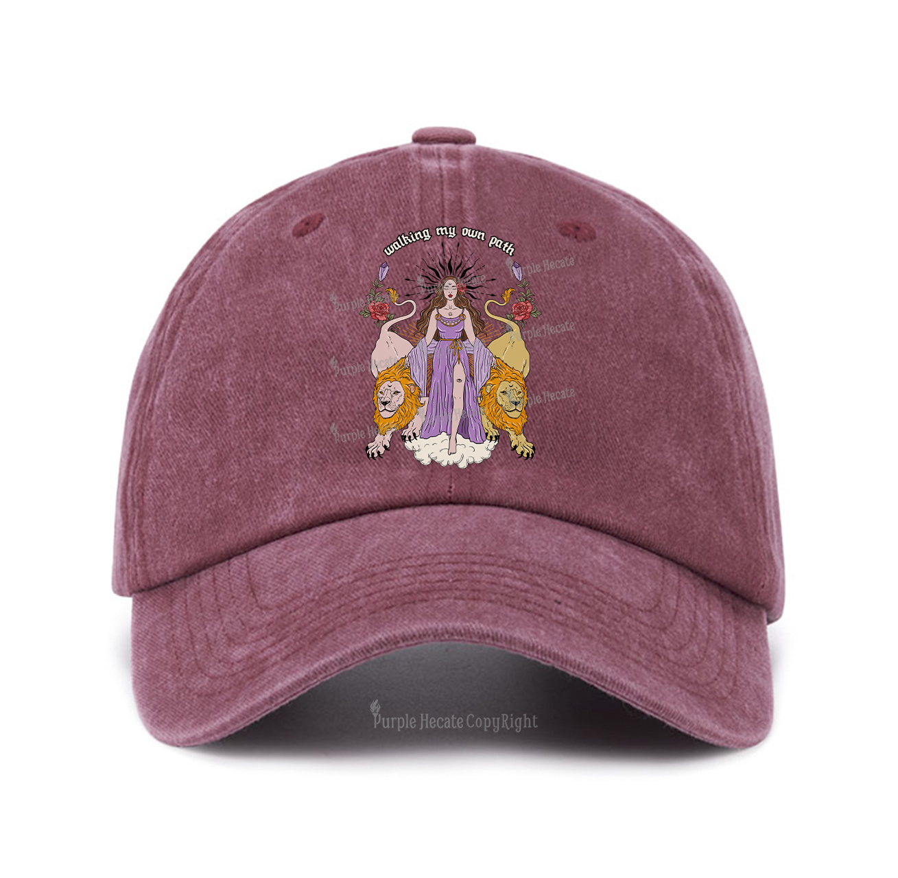 Purplehecate The Goddess Walking My Own Path Baseball Cap
