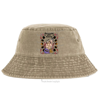 Purplehecate Remember Your Divinity Bucket Hat