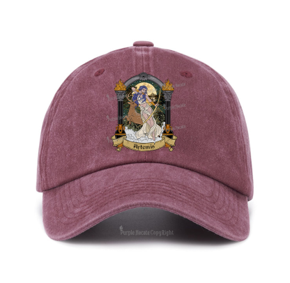 Purplehecate The Huntress Goddess Artemis Baseball Cap