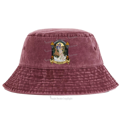 Purplehecate The Huntress Goddess Artemis Bucket Hat