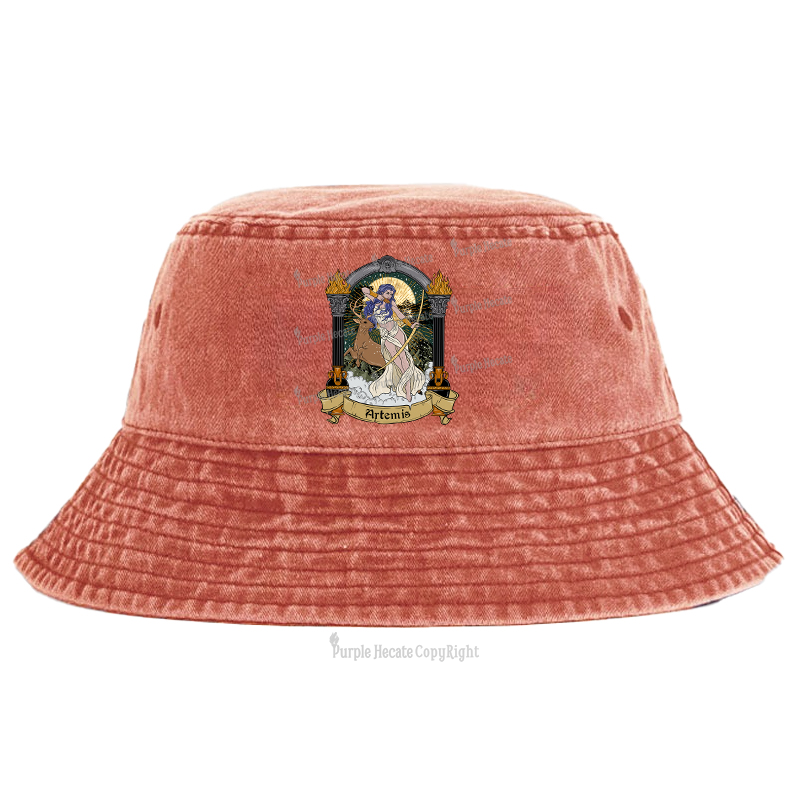 Purplehecate The Huntress Goddess Artemis Bucket Hat