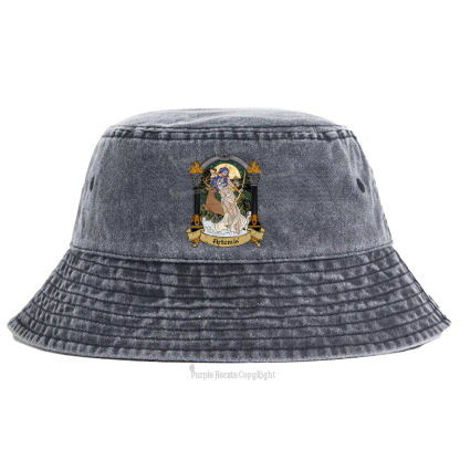 Purplehecate The Huntress Goddess Artemis Bucket Hat