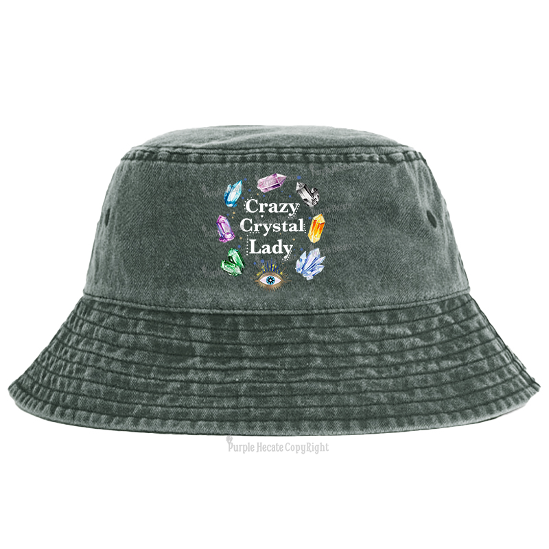Purplehecate Crazy Crystal Lady Bucket Hat