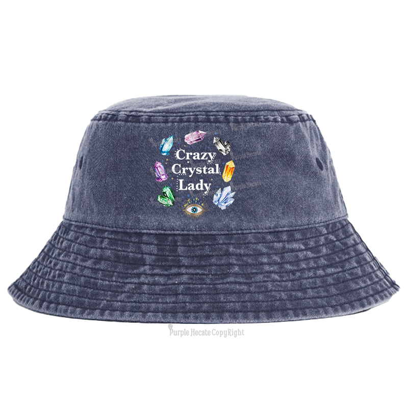 Purplehecate Crazy Crystal Lady Bucket Hat