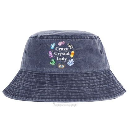 Purplehecate Crazy Crystal Lady Bucket Hat
