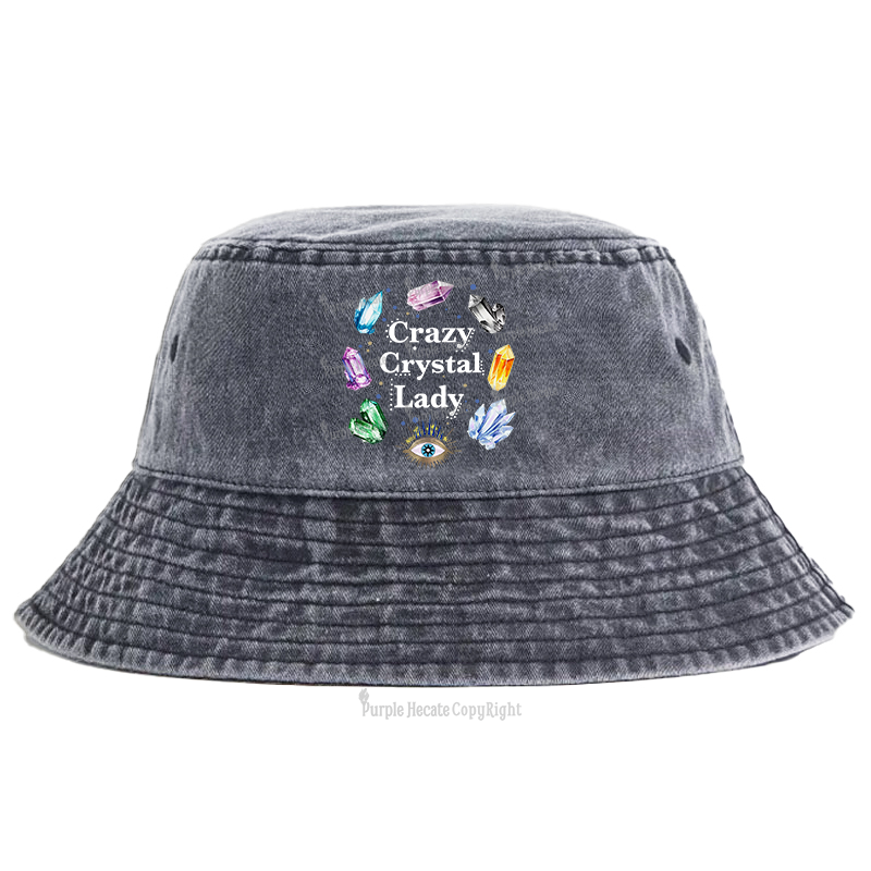 Purplehecate Crazy Crystal Lady Bucket Hat