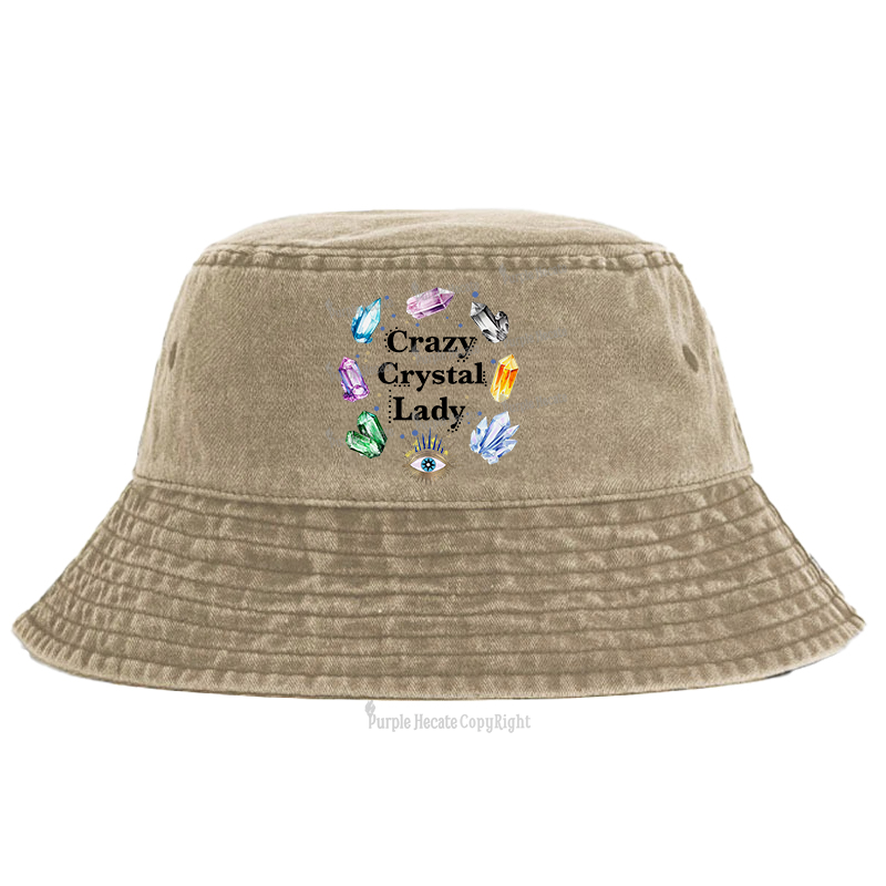 Purplehecate Crazy Crystal Lady Bucket Hat