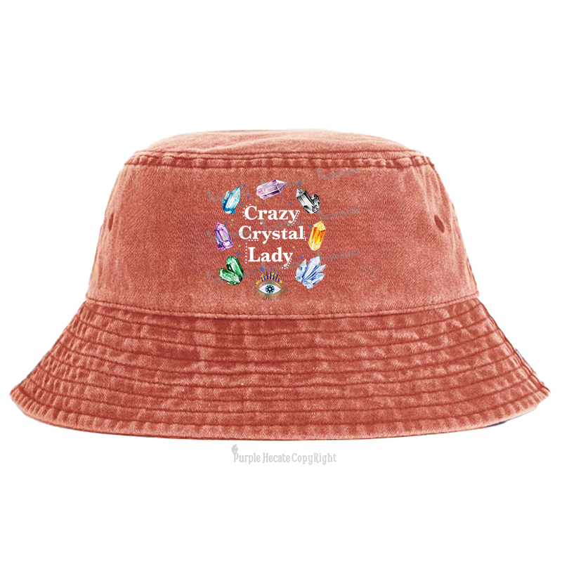 Purplehecate Crazy Crystal Lady Bucket Hat