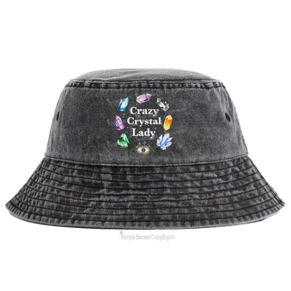 Purplehecate Crazy Crystal Lady Bucket Hat